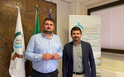 L’Assessore all’Agricoltura della Regione Emilia Romagna Alessio Mammi in visita al Consorzio di Bonifica di Piacenza