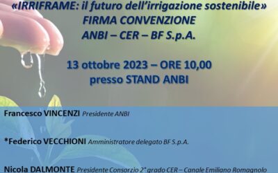 APPUNTAMENTI ANBI NEL VILLAGGIO COLDIRETTI A ROMA 13 – 14 ottobre 2023