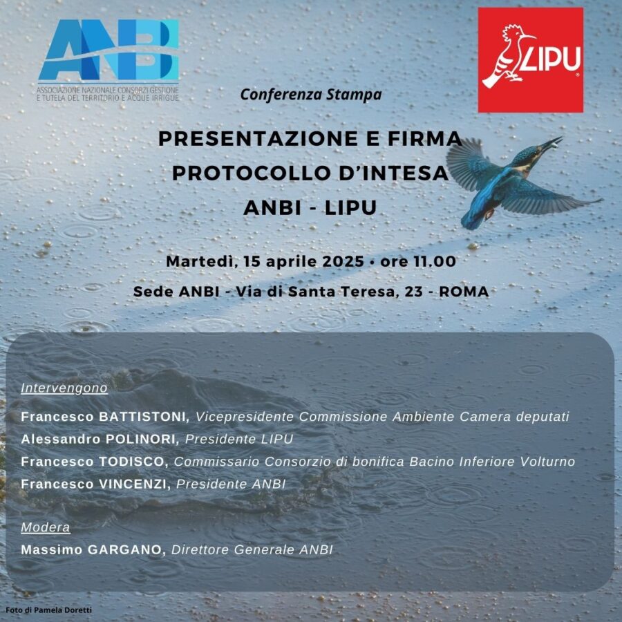 PROTOCOLLO INTESA ANBI-LIPU – PRESENTAZIONE E FIRMA