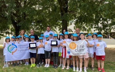 Il Presidente del Consorzio di Bonifica, il Sindaco di Sarmato e gli operatori del Cineclub “Cattivelli” hanno premiato la classe 3° della scuola primaria “Paolo Maserati” per il video sul gambero di fiume