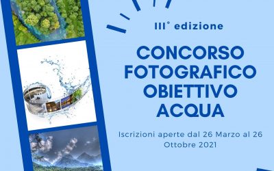 ANCORA DUE MESI DI SCATTI PER IL CONCORSO FOTOGRAFICO “OBIETTIVO ACQUA”