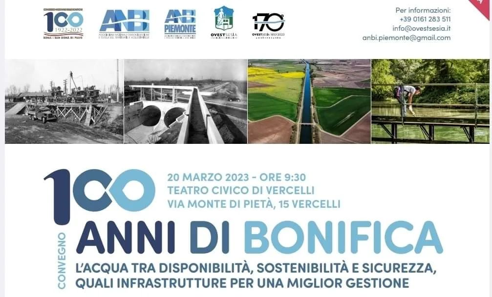 Dopo #100 anni si riuniranno domani #20marzo a #vercelli, i massimi vertici della moderna bonifica italiana 💦🇮🇹
L'importante ricorrenza
vedrà la partecipazione di Istituzioni nazionali, del mondo accademico, associazioni di categoria, esperti del settore e cittadini interessati.
Saranno con noi:
💧MATTEO SALVINI, Vicepresidente del Consiglio dei Ministri e Ministro Infrastrutture e Trasporti
💧GILBERTO PICHETTO FRATIN,
Ministro Ambiente e Sicurezza Energetica
💧ALESSANDRO MORELLI,
Sottosegretario Presidenza Consiglio dei Ministri
💧LUIGI D’ERAMO, Sottosegretario Ministero Agricoltura Sovranità Alimentare e Foreste
💧GIORGIO MARIA BERGESIO,
Vicepresidente Commissione Agricoltura Senato
💧ALBERTO CIRIO,
Presidente Regione Piemonte
💧FRANCESCO VINCENZI,
Presidente ANBI
e molti altri illustri ospiti 💙
.
👉 l'evento di chiusura di #anbi100 è organizzato da ANBI Piemonte, ANBI nazionale e Associazione di Irrigazione Ovest Sesia, dalle ore 10.00 presso il Teatro Civico di Vercelli.
.
#centenario #ANBI #agricoltura #ambiente #italy #social #project #water #news #post #100anni #istituzioni #governo #eventi #territorio #food #climatechange