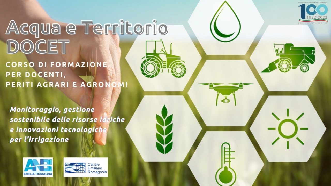 ACQUA E TERRITORIO DOCET – Formazione triennale per docenti degli Istituti Tecnici e Professionali Agrari, Periti Agrari e Agronomi dei Consorzi di bonifica