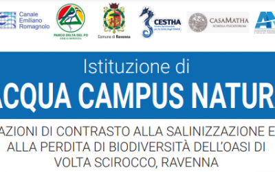 SAVE THE DATE: 2 FEBBRAIO 2022 Inaugurazione di Acqua Campus Natura Giornata Mondiale delle Zone Umide