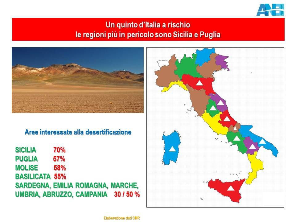 IL CNR SEGNALA IL CENTRO SUD ITALIA A RISCHIO DESERTIFICAZIONE: SICILIA PRIMA REGIONE. ANBI: L’IRRIGAZIONE E’ IL RIMEDIO PER CONTRASTARE L’INARIDIMENTO DEI SUOLI. UN ESEMPIO DI RESILIENZA ARRIVA DALL’EMILIA ROMAGNA