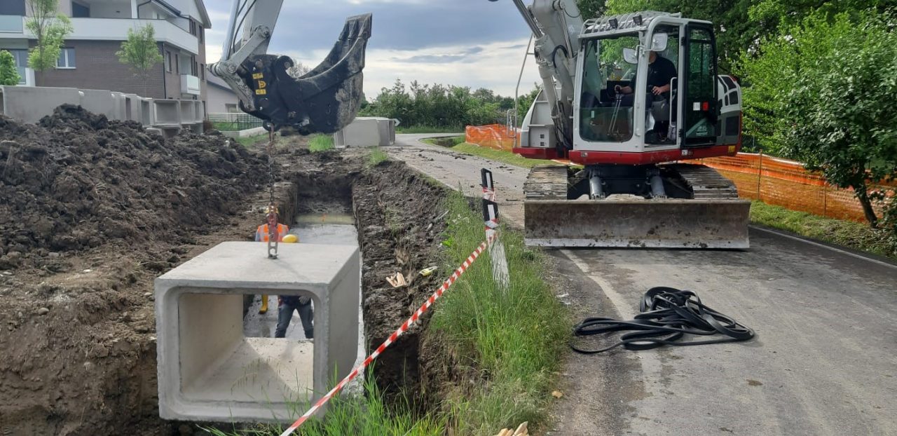 Carpi, Comune e Emilia Centrale pongono in sicurezza un’area abitata di 20 ettari grazie al collettore Burra Levata