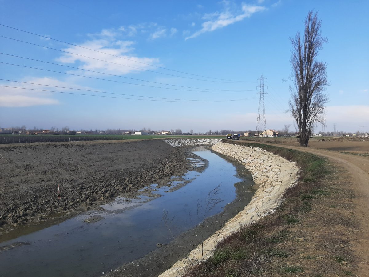 Emilia Centrale, nuova difesa antierosione per il Cavo Lama: più sicurezza e migliore irrigazione per 20 mila ettari del Modenese