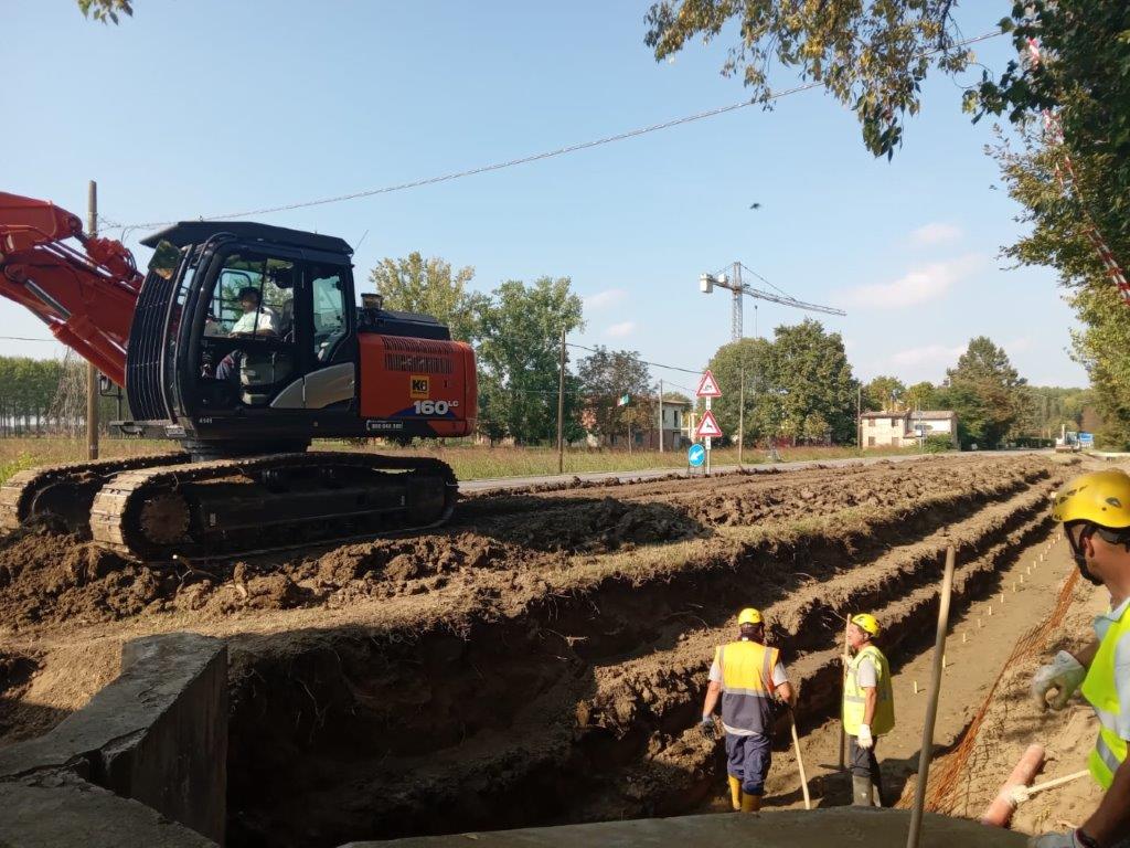 Novi, Emilia Centrale al lavoro sul canale Rovereto Basso per efficientamento irriguo e incentivazione della mobilità dolce