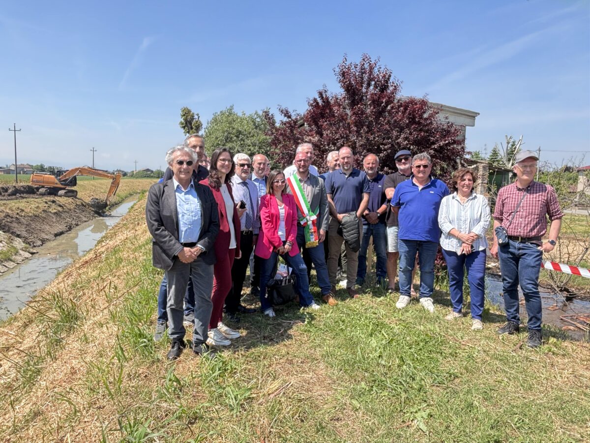 Fossa Parmigiana (Busseto-Polesine Zibello), interventi della Bonifica Parmense essenziali per la sicurezza del territorio