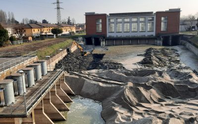 Nodo idraulico di Boretto: ancora un insabbiamento. Tecnici del Consorzio al lavoro