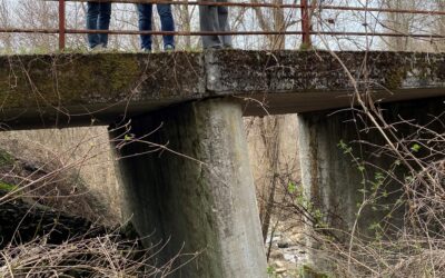 Il ponte sul rio del Lago Moo sulla strada di bonifica Ferriere-Rocca in Comune di Ferriere non è in sicurezza