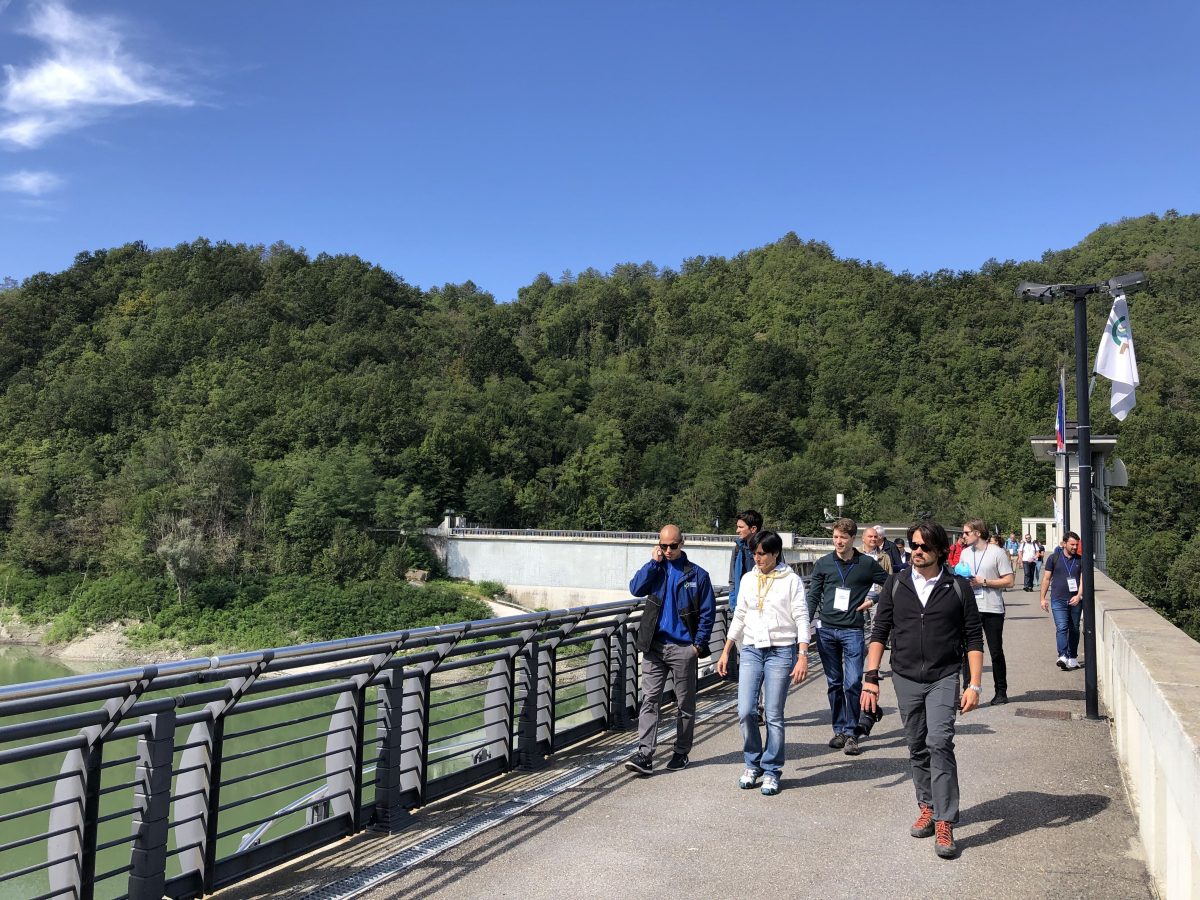 Visita tecnica internazione alla diga del Molato. Sono stati un’ottantina gli ingegneri provenienti da tutto il mondo in visita alla diga del Molato a Nibbiano di Alta Val Tidone.
