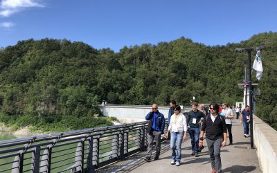 Visita tecnica internazione alla diga del Molato. Sono stati un’ottantina gli ingegneri provenienti da tutto il mondo in visita alla diga del Molato a Nibbiano di Alta Val Tidone.