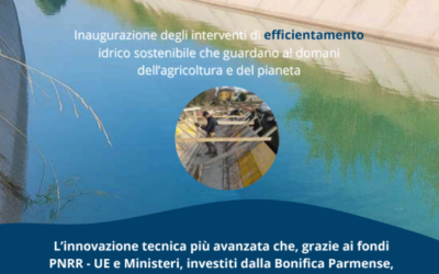 INVITO STAMPA | DOMANI, Mercoledì 18 Giugno, ore 10, SISSA TRECASALI (PR): S A L V A C Q U A – INAUGURAZIONE CANALE OTTOMULINI