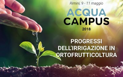 VENERDI’ 11 MAGGIO: ore 9,30 – “Progressi dell’irrigazione in ortofrutticoltura”  Seminario scientifico a cura di GRUSI/ANBI/CER. Sala Mimosa Macfrut