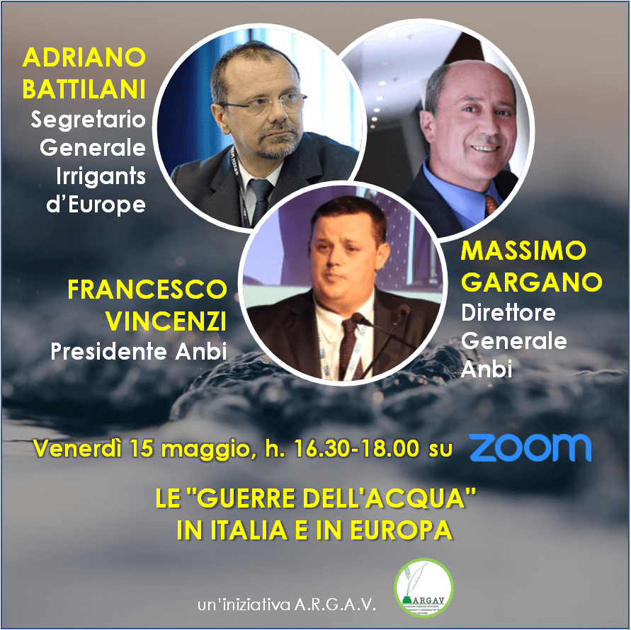 Webinar LE “GUERRE DELL’ACQUA IN ITALIA ED IN EUROPA”