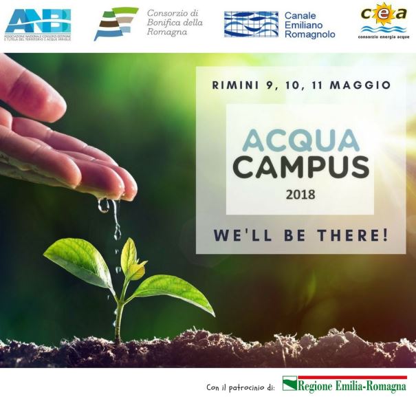 LA TRE GIORNI DI ACQUA CAMPUS 2018 AL MACFRUT DI RIMINI. ACQUA E RICERCA PER L’AGRICOLTURA ITALIANA