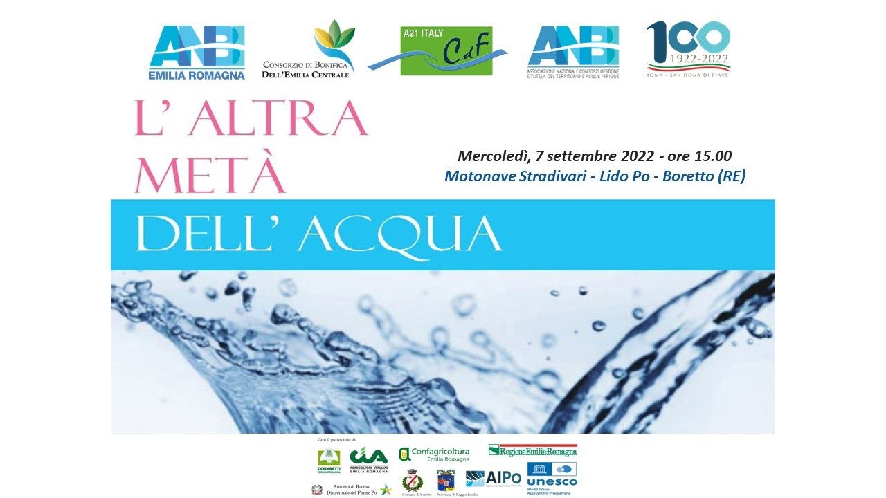 Sulla Motonave Stradivari un convegno tutto al femminile sul tema dell’ acqua. A Boretto il 7 settembre