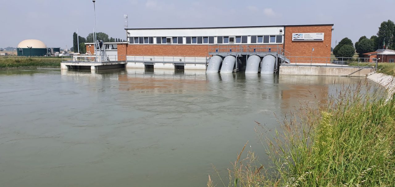 Tra siccità in Romagna e grandinate in Emilia il  prelievo d’acqua dal Po del CER registra il record storico mai raggiunto prima d’ora