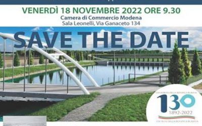 SAVE THE DATE: Convegno Consorzio della Bonifica Burana 18 Novembre 2022 Modena