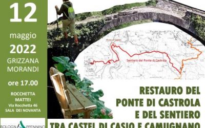 Presentazione del progetto di restauro del Ponte di Castrola. L’appuntamento è per giovedì 12 maggio dalle ore 17.00 presso la Rocchetta Mattei, a Grizzana Morandi