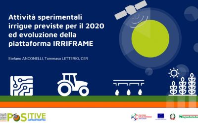 #Repost #13maggio IRRIGAZIONE DI PRECISIONE 4.0: POSITIVE VS IRRIFRAME. Irrigazione consapevole per la sfida del domani. Cos’è il progetto Positive?