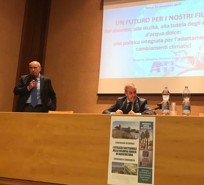 FRANCESCO VINCENZI: “IN SARDEGNA I CONSORZI DEVONO TORNARE PROTAGONISTI NELLA GESTIONE DELLE ACQUE PER IRRIGAZIONE E DIFESA DEL SUOLO! SUPERARE GLI ERRORI DEL PASSATO CHE HANNO PREGIUDICATO IL FUTURO DELLA CRESCITA DELL’ISOLA”