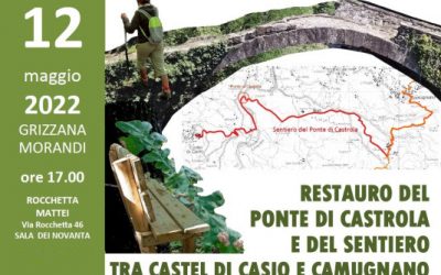 Restauro del Ponte di Castrola – incontro pubblico alla Rocchetta Mattei – 12 maggio 2022, ore 17