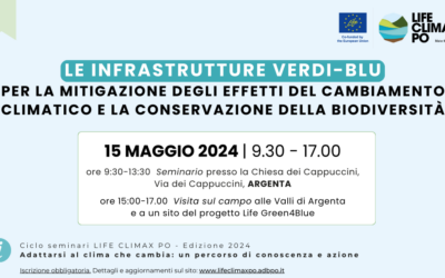 Le infrastrutture Verdi-Blu per la mitigazione degli effetti del cambiamento climatico. Domani 15 maggio ore 9.30 ad Argenta