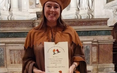 Valentina Borghi entra nella Confraternita della Cipolla di Medicina