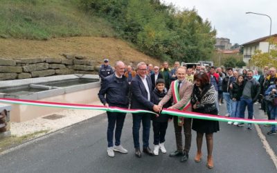 Taglio del nastro per il restauro del lavatoio storico a Pian del Voglio